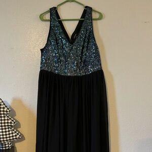 Torrid Black Sequin Party Dress